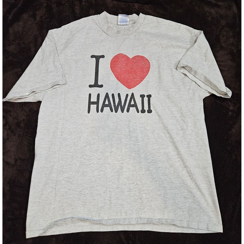 Vintage M&O Knits I Love Hawaii T-shirt Men's XL